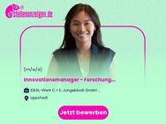 Innovationsmanager - Forschung- und Entwicklung - Maschinenbau (m/w/d) - Lippstadt