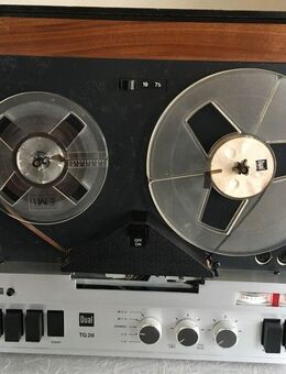 D U A L Tonbandgerät Modell: TG 28 inkl. Spulen + Band inkl. 5 Pol Din Stecker zu Cinque für Neuen Verstärker Anschluss - Dübendorf