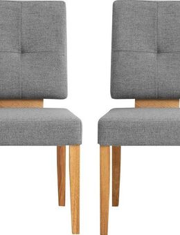 Home affaire Esszimmerstuhl Ponza Polsterstuhl (Set, 2 St), Gestell Eiche massiv geölt, Esszimmer Bestseller