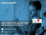 Gymnasiallehrkraft (m/w/d) Englisch / Ethik, Politik und Gesellschaft, Sport oder Deutsch zum Einsatz an beruflichen Schulen - Regensburg