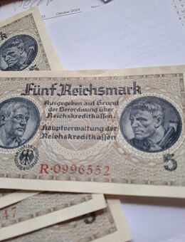 Reichsmarkscheine 5 Mark - Gestratz