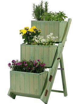 Dobar Ausklappbare Pflanztreppe grün mit 3 Pflanzkästen #29253 - Birkenfeld (Baden-Württemberg)