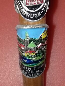 Älterer Wanderstock aus Holz mit 5 Stocknägeln - Hannover