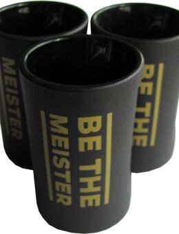Jägermeister - Be the Meister - 3er Set - schwarze Shotgläser 2 cl. - Doberschütz