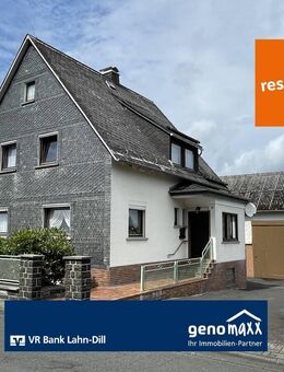Waldaubach: Wohnhaus mit Scheune und wunderbarem Garten - Driedorf
