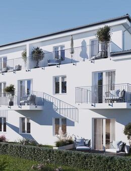 RESERVIERT - Neubauwohnung im Effizienzhaus 40: 2-Zimmer-EG-Wohnung mit Terrasse und Garten - Landau (Isar)