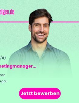 Marketingmanager (m/w/d) - Horgau