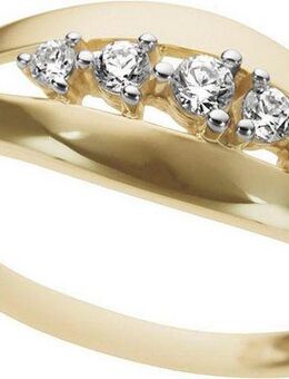 Firetti Fingerring Schmuck Geschenk Gold 333 Damenring Goldring bicolor, mit Zirkonia (synth)