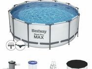 Bestway Steel Pro Max 366 x122 cm Frame Pool Set Schwimmbecken Starter Set - Wuppertal