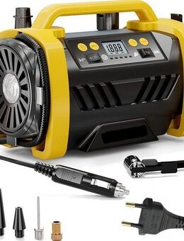 ÖLFREIER AUTOKOMPRESSOR 12V 230V TRAGBARE PUMPE - Wuppertal