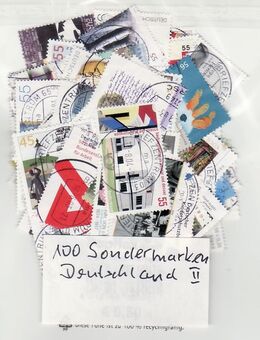 BRD 100 verschiedene Sondermarken, Deutschland -2, gestempelt - Guben