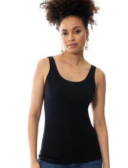 Mey Tanktop NOBLESSE ohne auftragende Seitennähte, Slim Fit, tiefer Rundhalsausschnitt