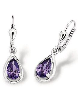 Amor Paar Ohrhänger Tropfen, Made in Germany - mit Zirkonia (synth)