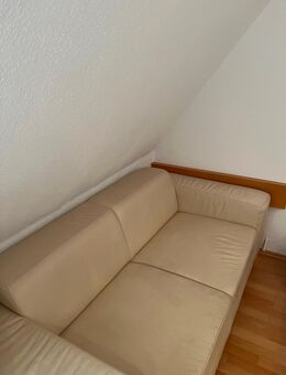Ledersofa (Cremefarben) - Saerbeck (NRW-Klimakommune)