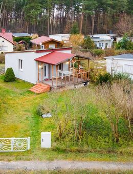 Nahe dem Schwielochsee! Keller/Tiefgarage, Einbauküche, Kamin, Terrasse: Ferienbungalow in Sawall - Tauche