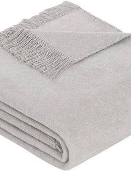 Wohndecke Uni Decke Luxus 2, IBENA, mit Fransen