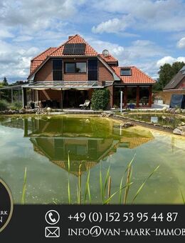 Einfamilienhaus mit großem Schwimmteich und Garten in Friedrichsfehn, optionales Baugrundstück - Edewecht