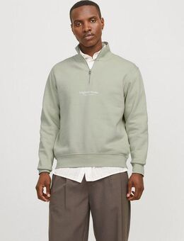 Jack & Jones Sweatshirt JORVESTERBRO SWEAT QUARTER ZIP HN NOOS im Troyer-Look
