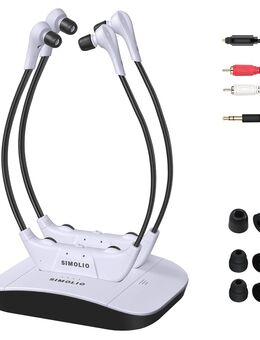 Dual 2.4GHz Digitale TV Hörsystem Kabelloser Kopfhörer Fernseher - Berlin Neukölln