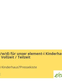 Erzieher (m/w/d) für unser element-i Kinderhaus Pressekiste Vollzeit / Teilzeit - Stuttgart