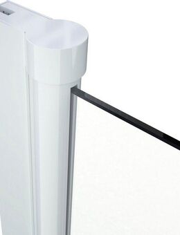 Marwell Badewannenfaltwand Black Lines, Einscheibensicherheitsglas, 2-teilig, BxH: 100x140 cm