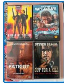 DVD 4 Stück Steven Segal & Van Dame - Dortmund
