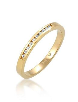 Elli DIAMONDS Verlobungsring Diamant Weiß Brillantschliff (0.05 ct) 585 Gelbgold