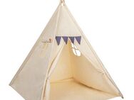 all Kids United Tipi-Zelt Kinder-Spielzelt Tipi Kinderzelt, Kinder-Zelt aus Baumwolle & Holz
