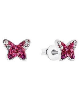Prinzessin Lillifee Paar Ohrstecker Schmetterling, 2034006, mit Preciosa Crystal