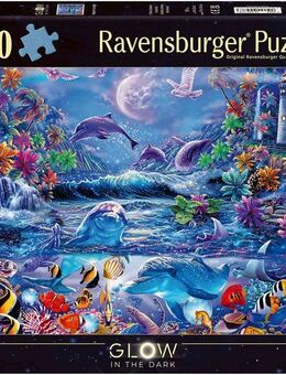 Ravensburger Puzzle Glow in the Dark, Im Zauber des Mondlichts, 500 Puzzleteile, Made in Germany