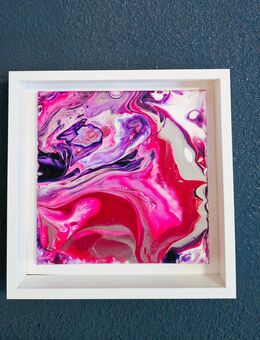 Pink Fantasy 003, Bild, unikat, Geschenk, Kunst, Deko, Leinwand - Oberkrämer