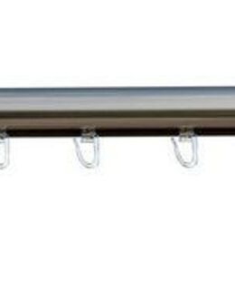 indeko Gardinenstange Colombes, Ø 16 mm, 1-läufig, Wunschmaßlänge, mit Bohren, verschraubt, Aluminium, Innenlauf Komplett-Set inkl. Gleitern und Montagematerial