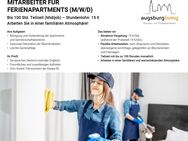 MITARBEITER FÜR FERIENAPARTMENTS(M/W/D) – Teilzeit - Augsburg