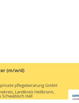 Pflegeberater (m/w/d) - Stuttgart