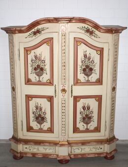 Bauernschrank (Nr.814) Rosenschrank Rahmer Handbemalt massivholz - Sulingen