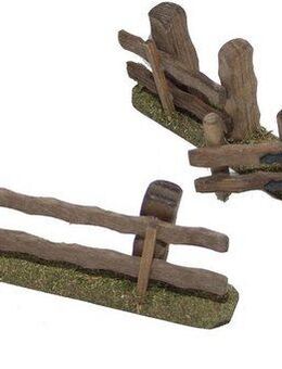 Alfred Kolbe Krippen-Zubehör Zaun und Zaun mit Tür, Weihnachtsdeko (Set, 2 St)