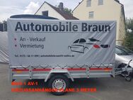 PKW-ANHÄNGER ZU VERMIETEN/PLANE/AUTOTRAILER/MOTORRAD/KIPP-ANHÄNER - Duisburg