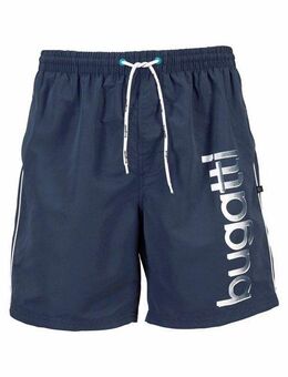 bugatti Badeshorts Giovanni mit großem Logoprint auf dem linken Bein