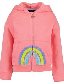 Blue Seven Kapuzensweatjacke mit hochwertiger Regenbogen-Stickerei