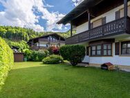 TERRASSENWOHNUNG mit 175 m² Garten und Panorama Bergblick - Unterwössen