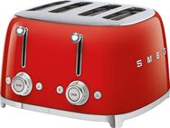 Smeg Toaster TSF03RDEU, 4 kurze Schlitze, 3000 W