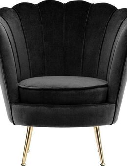 Kayoom Sessel Sofa Barbara 125, hochwertiger Velvet-Stoff mit samtweicher Haptik (1-St), Angesagtes 1-Sitzer-Sofa, Mini Sofa, Möbelfüße höhenverstellbar