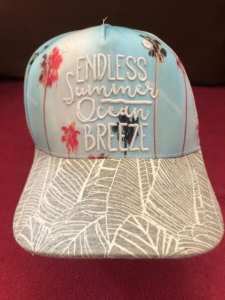 Neuwtg. Unisex Brim-Caps, Einheitsgröße 55-60cm Snapback, hellblau-weiß, Endless Summer/Ozean Breeze - Wuppertal