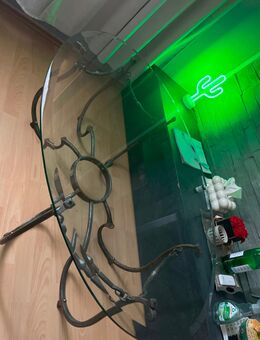 Ciani Design Couchtisch -Glas und Schmiedeeisen Italien. - Berlin