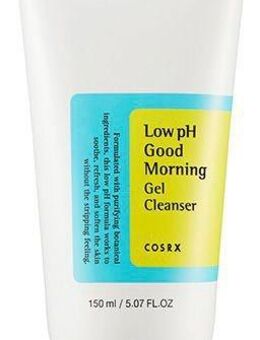 Cosrx Gesichtsreinigungsgel Low pH Good Morning Gel Cleanser, Hautneutraler pH-Wert, verkleinert Poren, entfernt Mitesser, sanft.