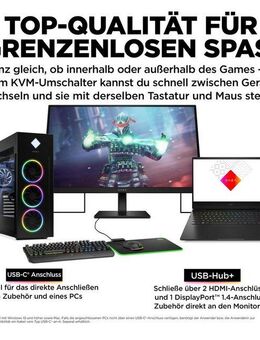 HP OMEN 27k (HSD-0162-A) Gaming-Monitor (69 cm/27 ", 3840 x 2160 px, 4K Ultra HD, 1 ms Reaktionszeit, 144 Hz, IPS)