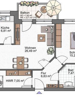 Verkaufsbeginn: 16 Eigentumswohnungen mit Serviceangebot in Schwanewede * HEIDEGÄRTEN 38*_W8 - Schwanewede