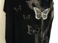 T-Shirt Gr. 48 schwarz Schmetterling überschnittener Arm in 17489