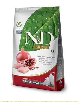 Farmina N&D Prime Canine Huhn & Granatapfel Puppy Medium/Maxi - Sparpaket: 2 x 12 kg