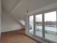 Neubau: Exkl.Galerie-DG-Whg- Nr. 36: 3 Zimmer+Galerie mit Dachterrasse und Marken-EBK! Fußläufig zu U/S-Bahn Trudering gelegen! - München